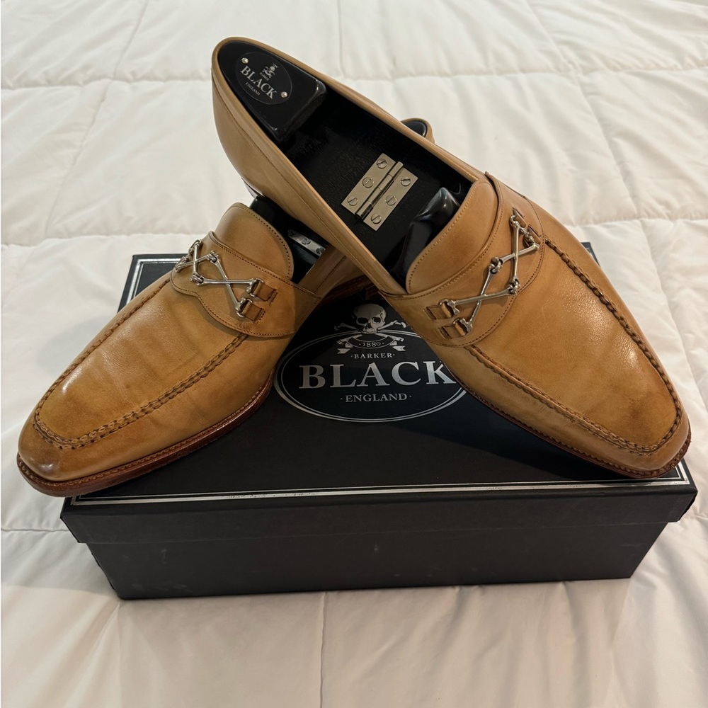 Barker Black Wolfe English Loafers